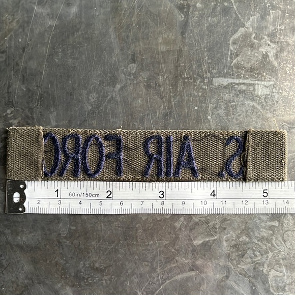 U.S. AIR FORCE embroidered tape patch - Vintage - Picture 10 of 10